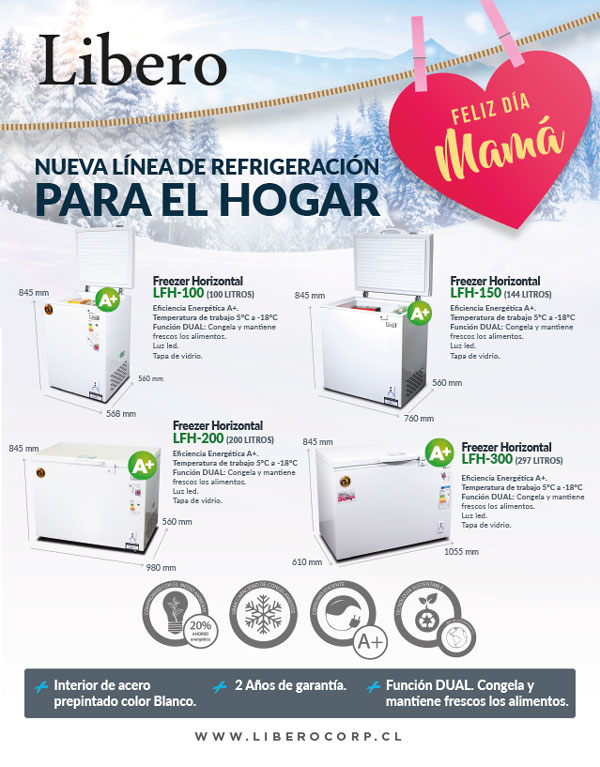 Libero- nueva linea de refrigeración para el hogar